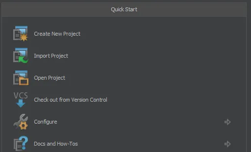 create project
